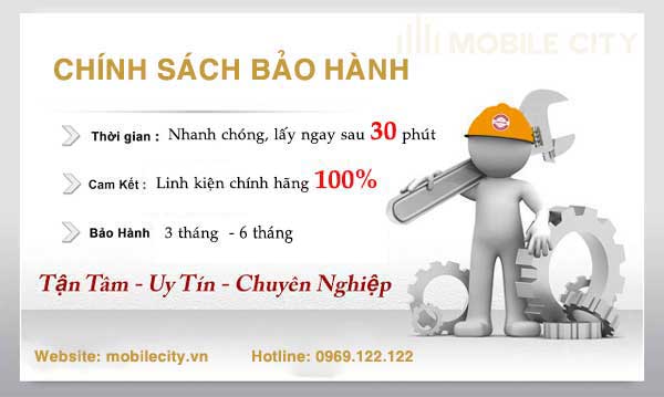 Chính sách bảo hành tại Mobilecity